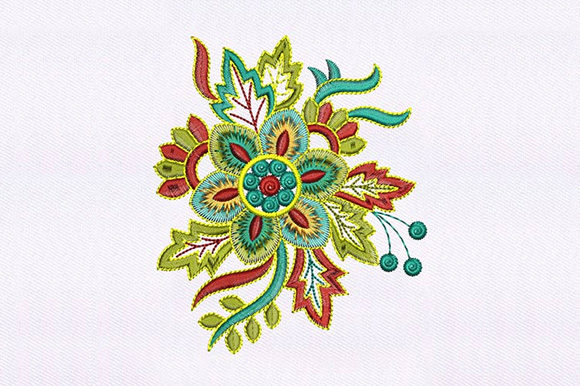 Colorful Floral: A Seasonal Embroidery Standout