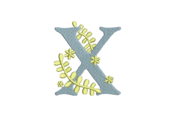 Floral Alphabet X: A Summer-Soft Monogram for Holiday Gifting