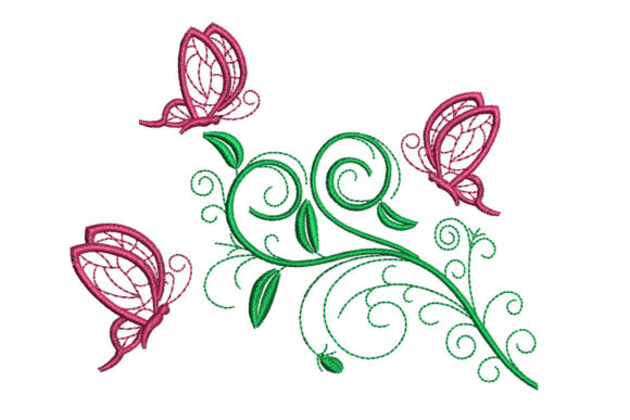 Flower and Butterflies: A Seasonal Embroidery Gem