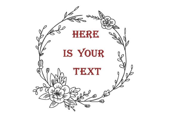 Flower Frame: A Thoughtful Floral Wreath for Real Embroidery Projects