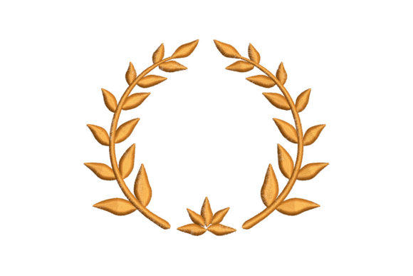 Laurel Wreath Embroidery Design