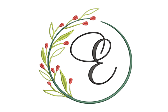 Monogram E: A Floral, Elegant Letter for Personalized Gifts