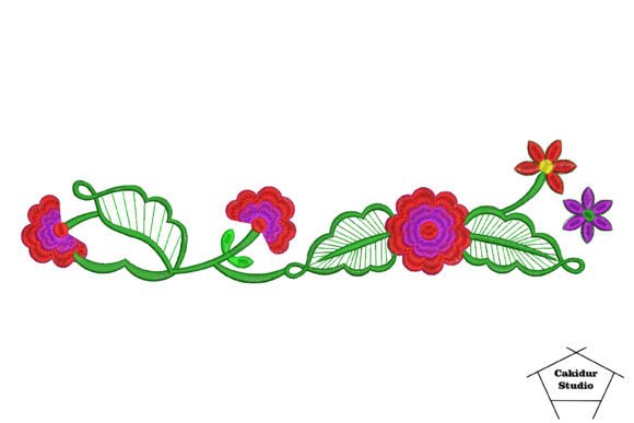 Pretty Flower Border: A Seasonal Embroidery Staple