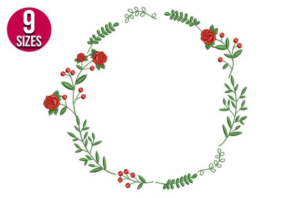 Rose Wreath: A Timeless Floral Frame for Personalized Gifts