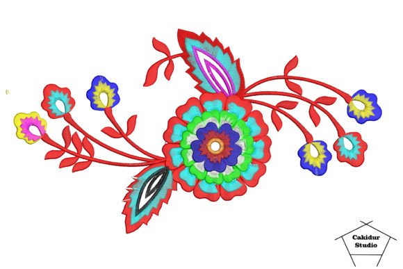 Spinning Flower: A Delicate Floral Embroidery for Meaningful Gifts
