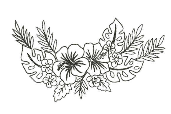 Tropical Floral Embroidery Design Review